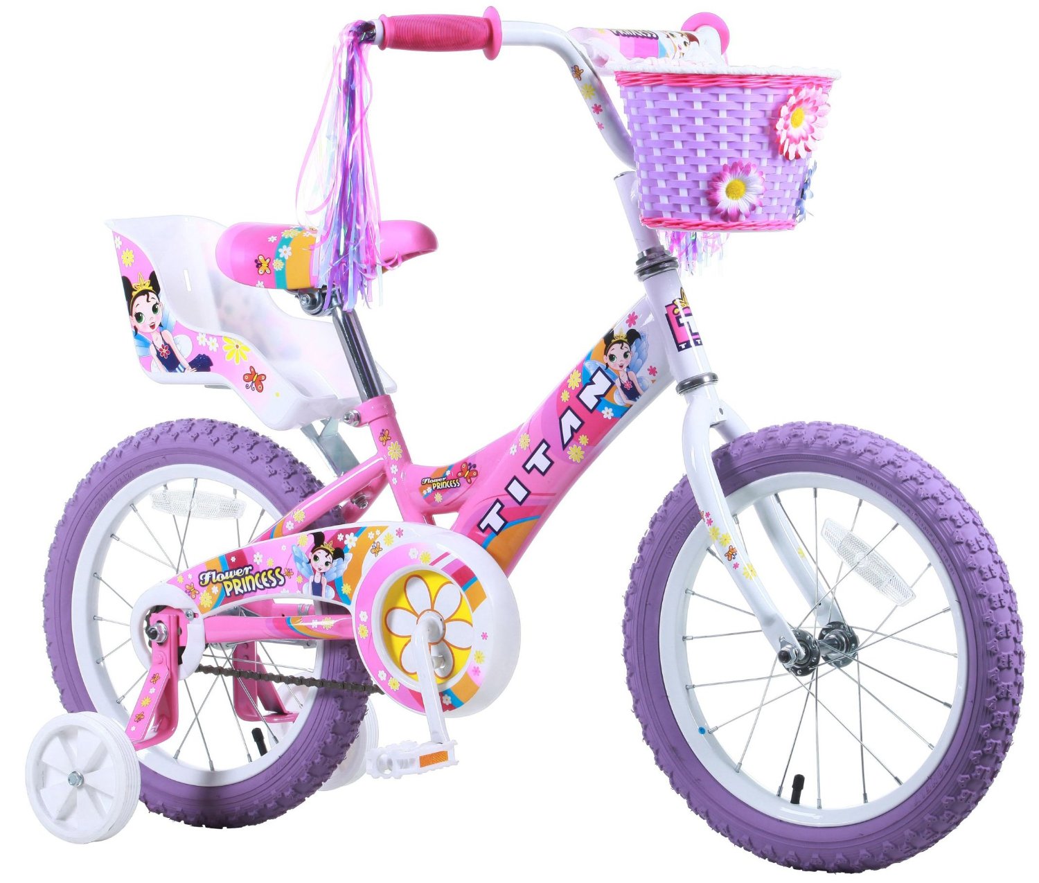 little girl bikes with training wheels