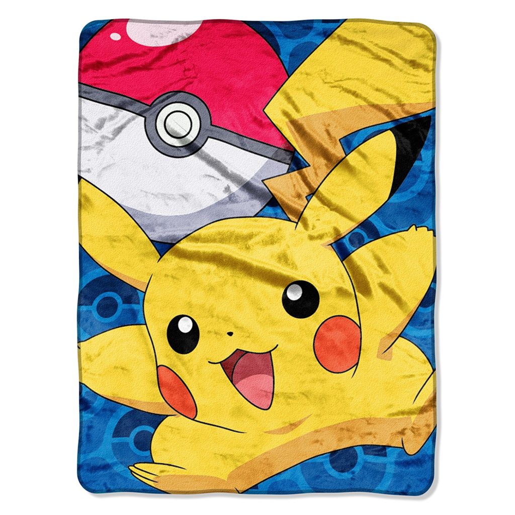 pikachu blanket and pillow