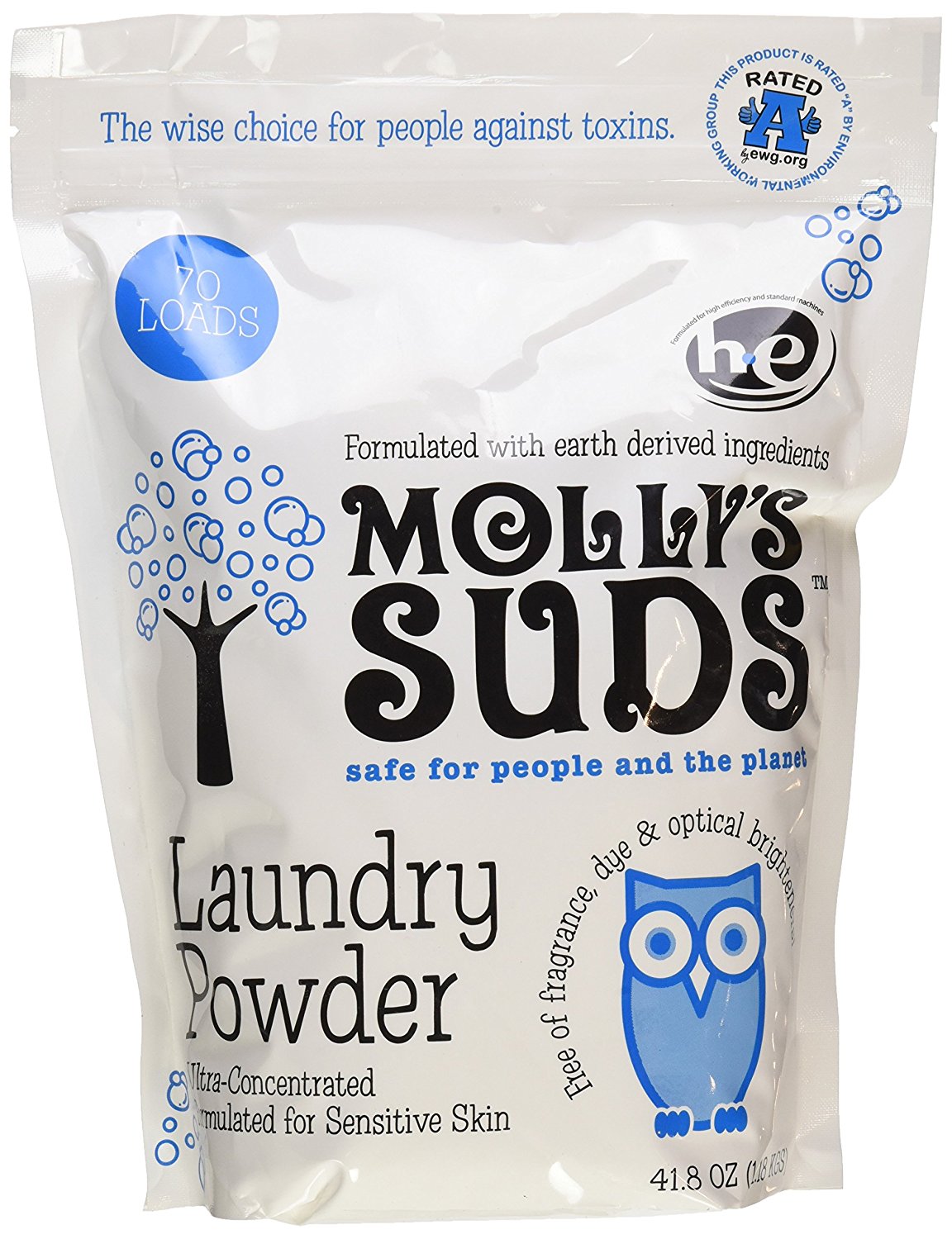 Mollys Suds Laundry Powder, Ultra-Concentrated - 41.8 oz